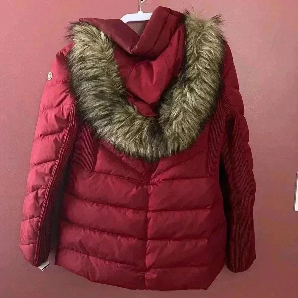 Michael Kors Red Puffer Jacket